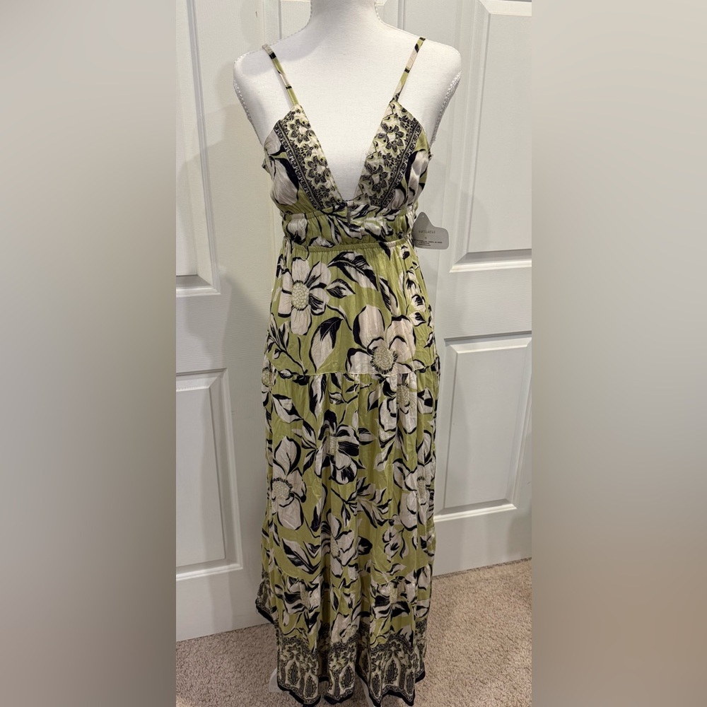 Angie Women’s Floral Maxi Dress Size Small NWT Spaghetti Strap Boho - Picture 3 of 11